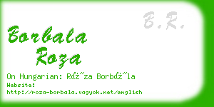 borbala roza business card